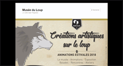 Desktop Screenshot of museeduloup.fr