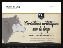 Tablet Screenshot of museeduloup.fr